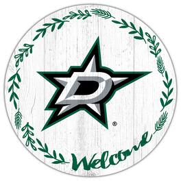 Fan Creations - Dallas Stars 12" Welcome Circle Sign - Multicolor