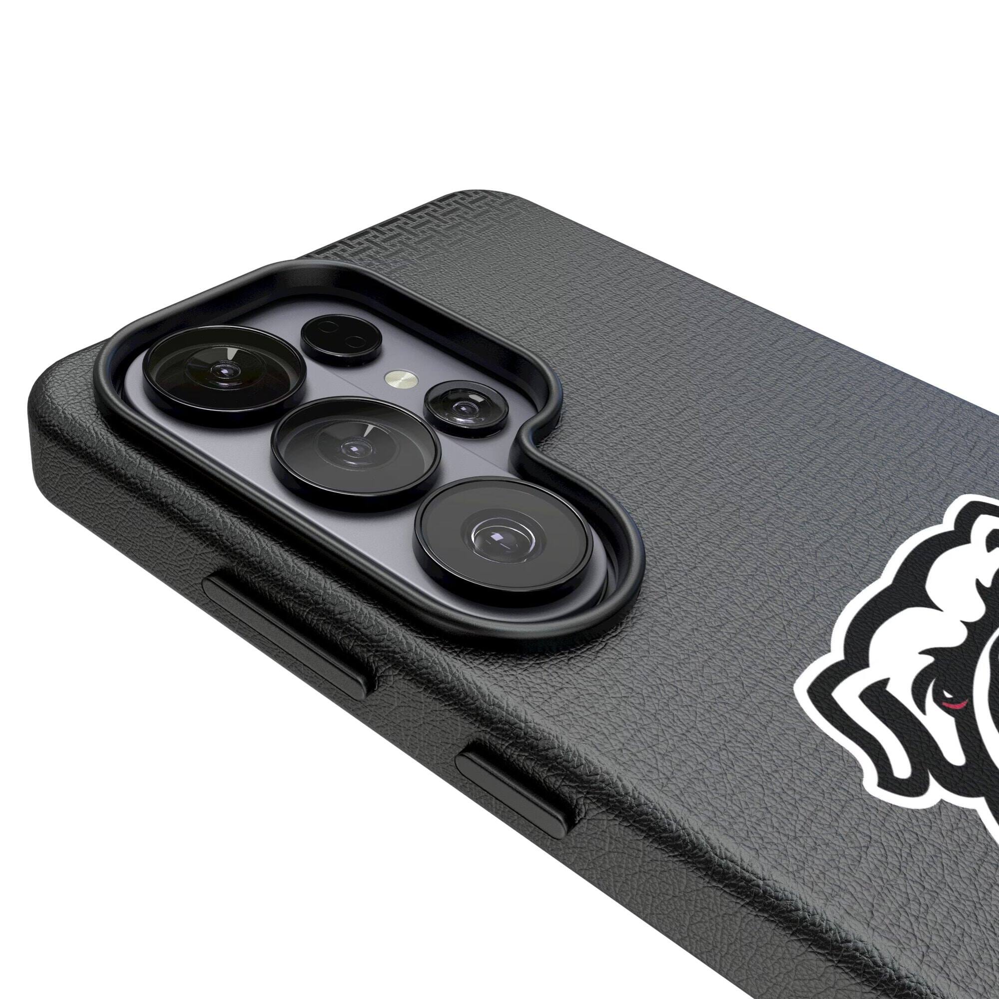 Alt View 2. Keyscaper - Georgia Bulldogs UGA Galaxy Magnetic Bump Case - S24 Ultra - Black.