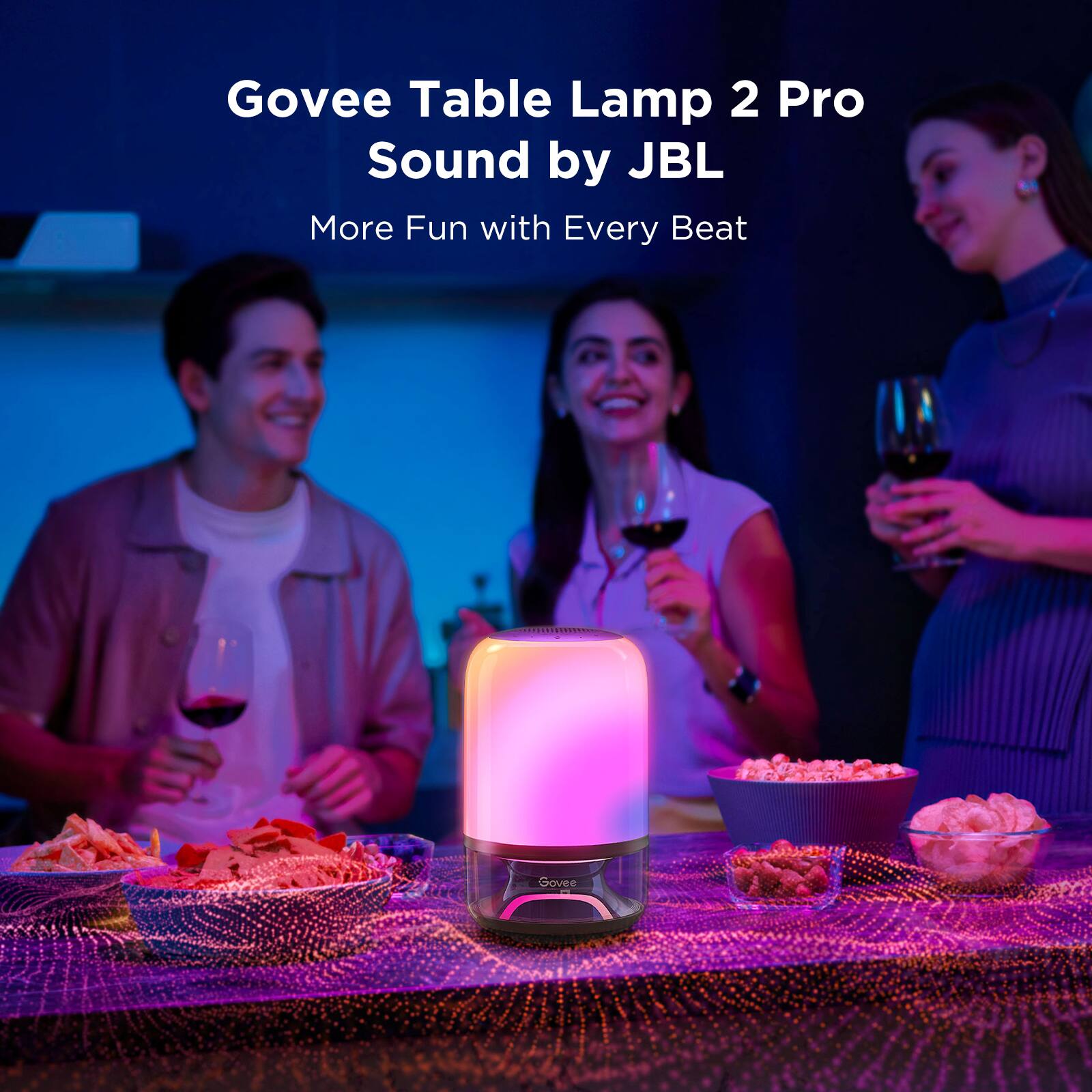 Govee Table Lamp 2 Pro  
Sound by JBL  
More Fun with Every Beat