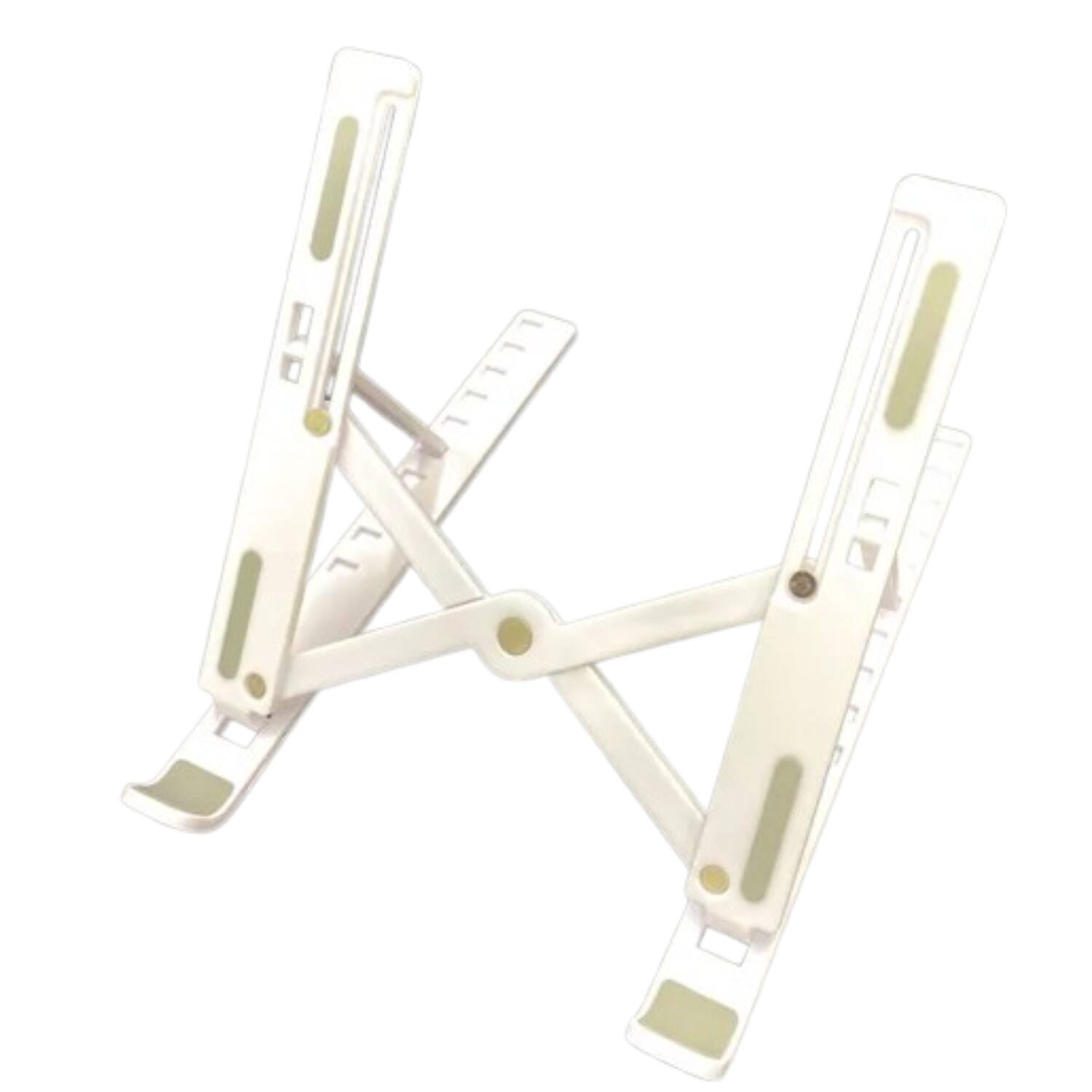 Front. Stock Preferred - Adjustable ABS Folding Laptop Stand - Silver - Silver.