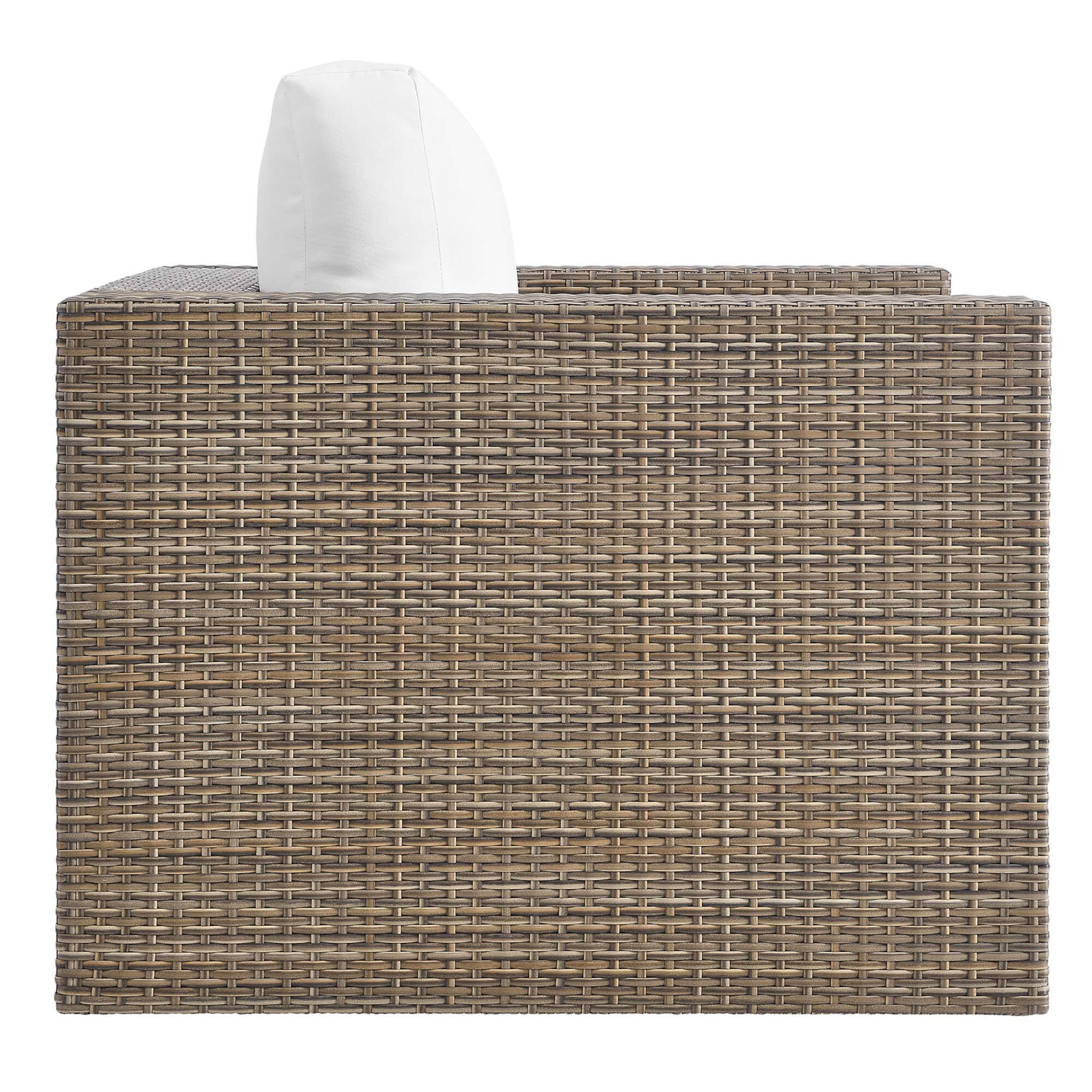 Back. Modway - Convene 3-Piece Outdoor Patio Furniture Set - Cappuccino White.