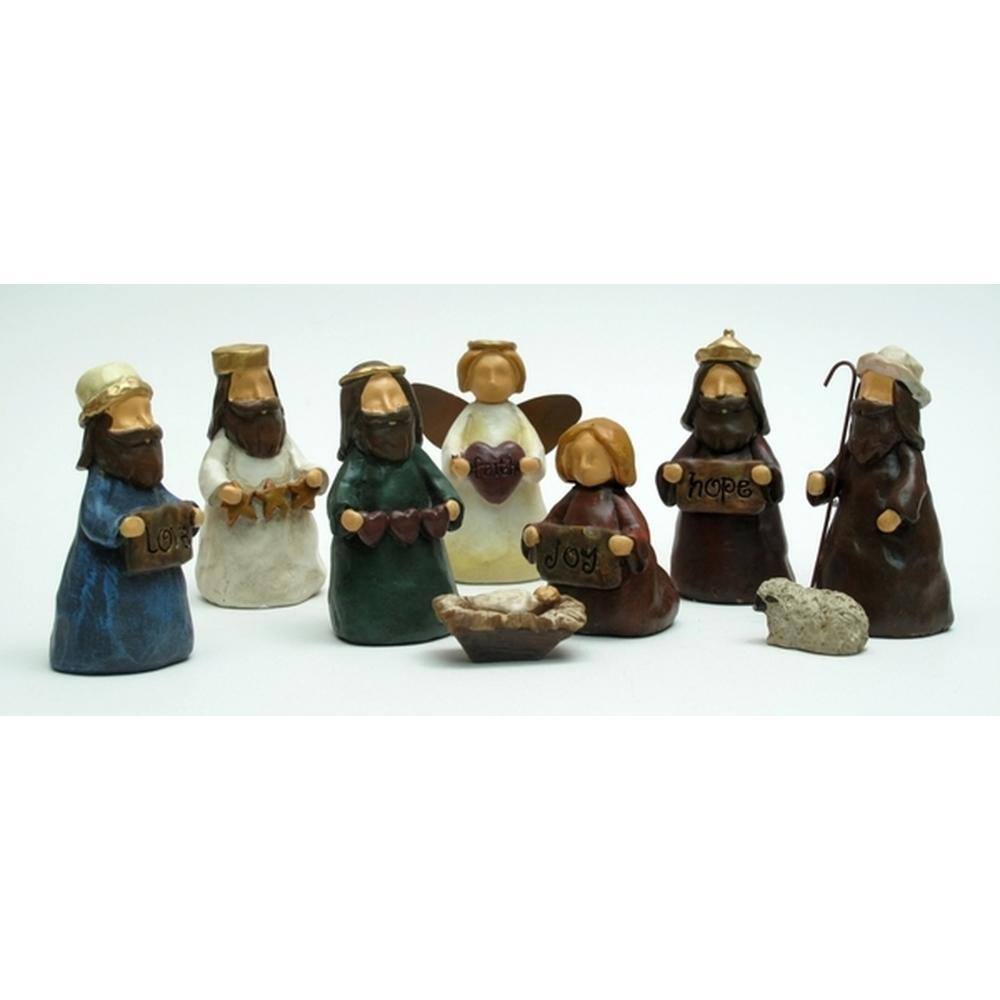 BreeBe - Mini Nativity Nine Piece Set - Multicolor