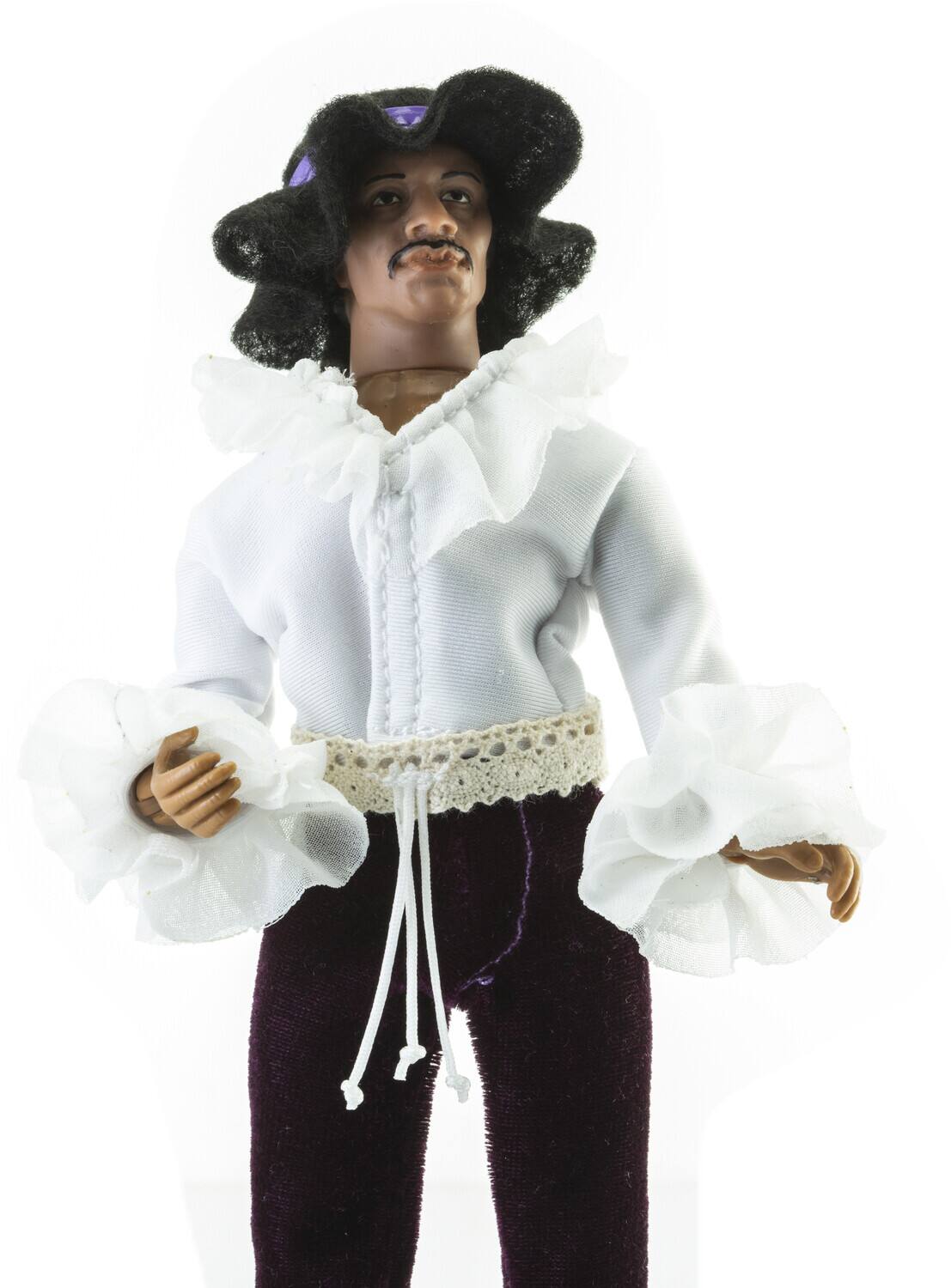 Front. PopMarket - Jimi Hendrix - Mego - Jimi Hendrix Miami Pop 8" Action Figure   - COLLECTIBLES - Multicolor.