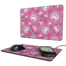 Keyscaper - Marvel Pattern 15-Watt Wireless Charger and Mouse Pad - Spider-Gwen