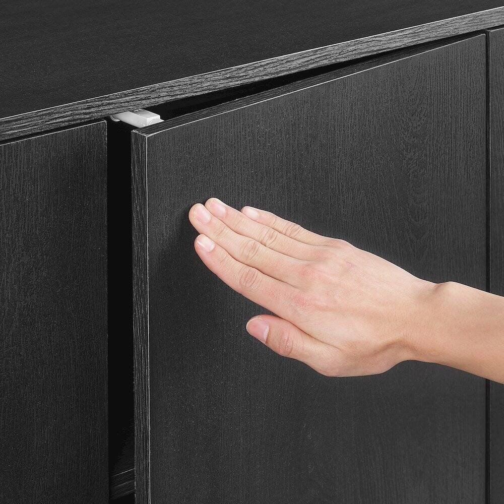 Alt View 7. Crosley Furniture - Wesley Sideboard - Black.