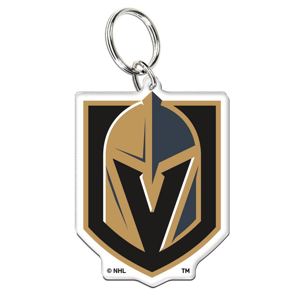 Front. WinCraft - Vegas Golden Knights Premium Acrylic Keychain - Multicolor.