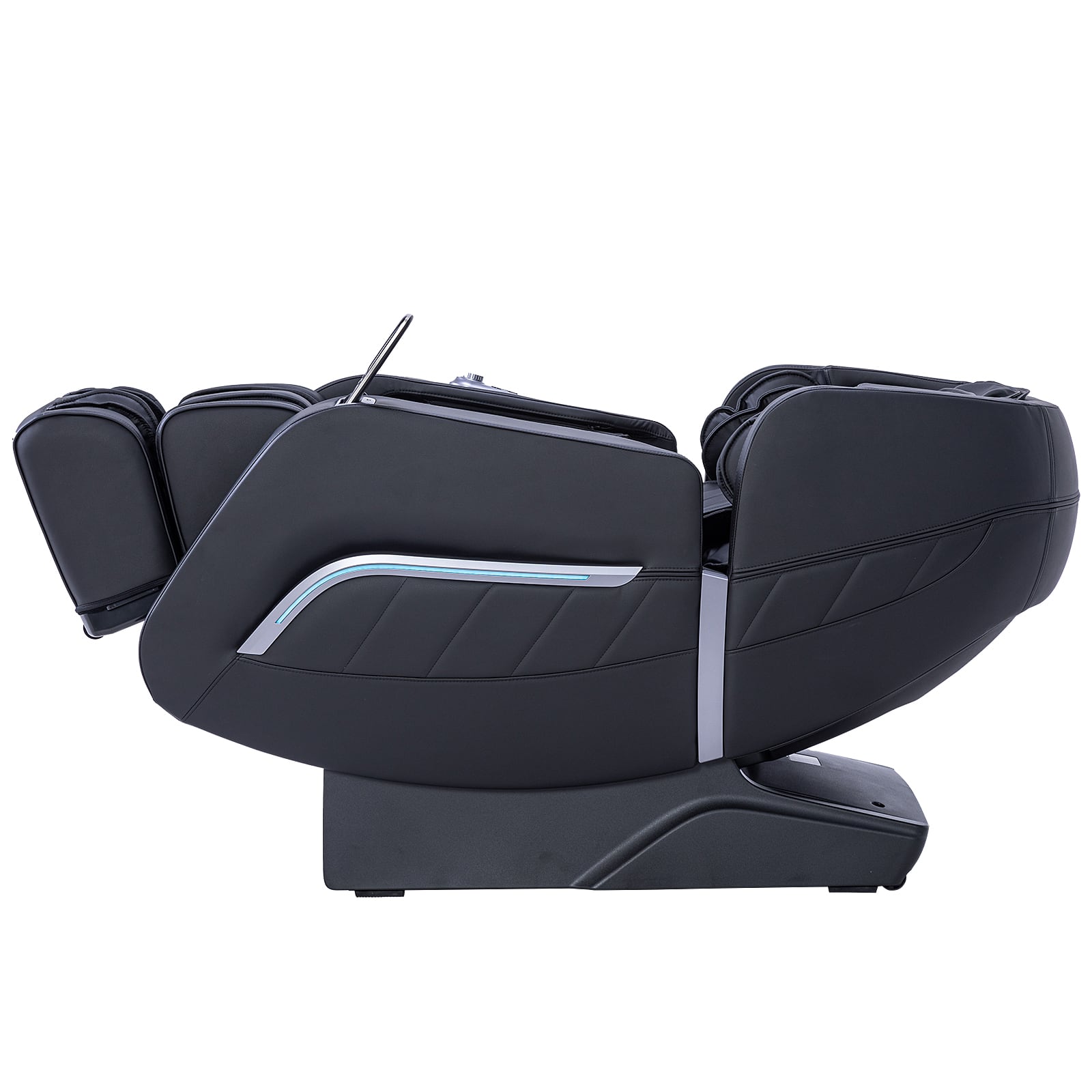 Left. MassaMax - MassaMAX A306 Massage Chair with Full-Body Stretch, AI Control,Calf Kneading Massage, Memory Program, Calf Extension - Black.