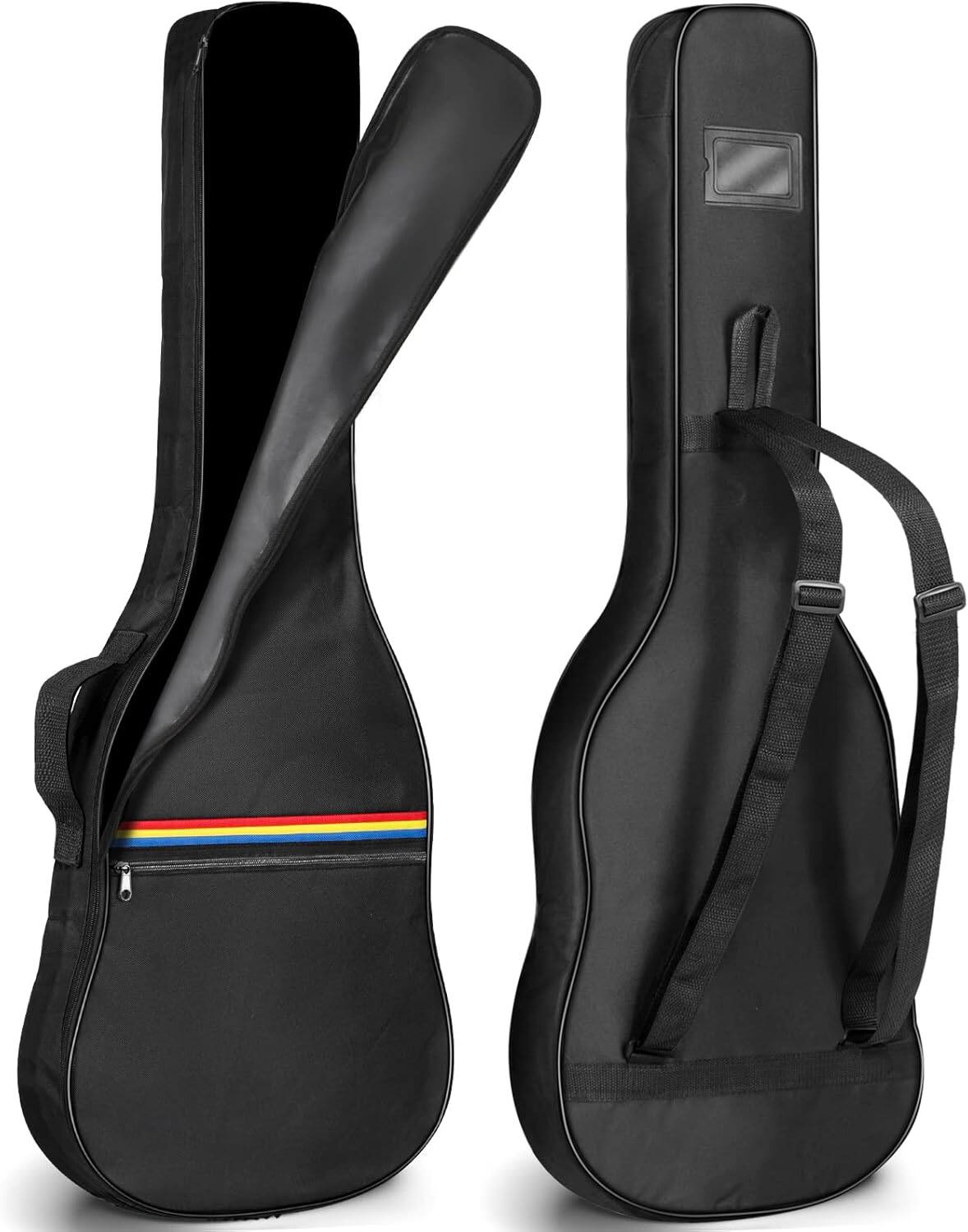 Front. CAHAYA - CAHAYA Guitar Dust Cover Bag Electric - Electric Gig Bag Soft Case for Electric Guitars Black No Padding CY0308 - Black.