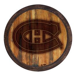 The Fan-Brand - Montreal Canadiens 21'' x 21'' Faux Barrel Top Sign - Multicolor