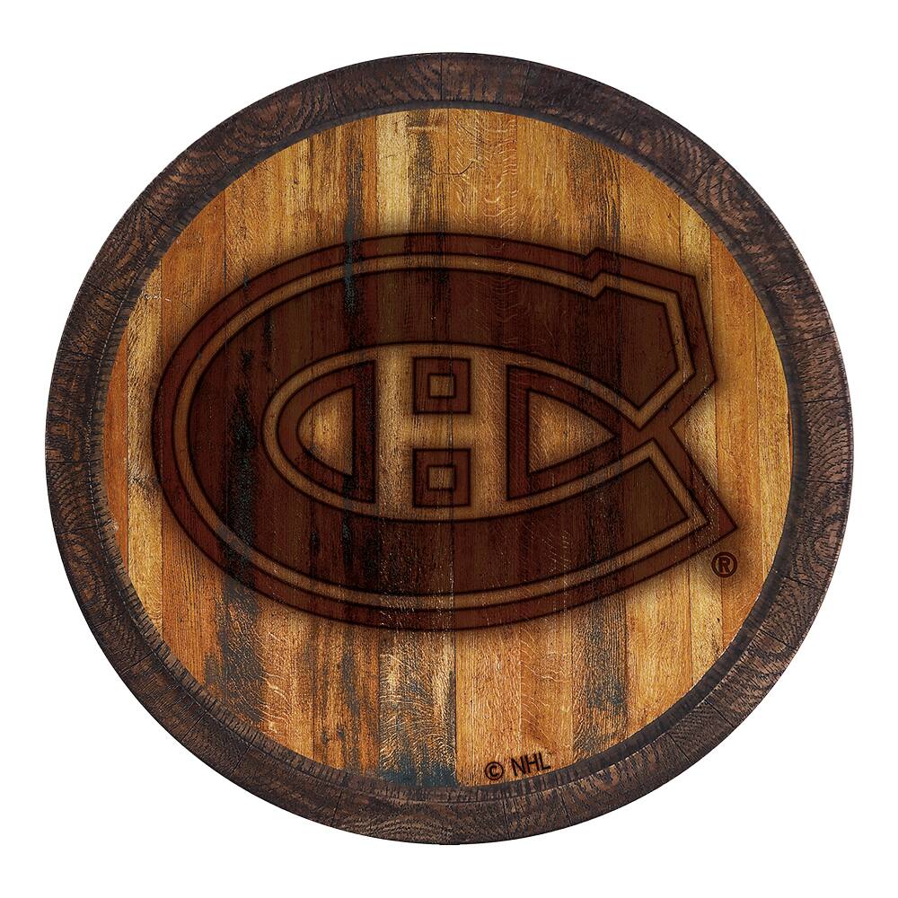Montreal Canadiens 21'' x 21'' Faux Barrel Top Sign