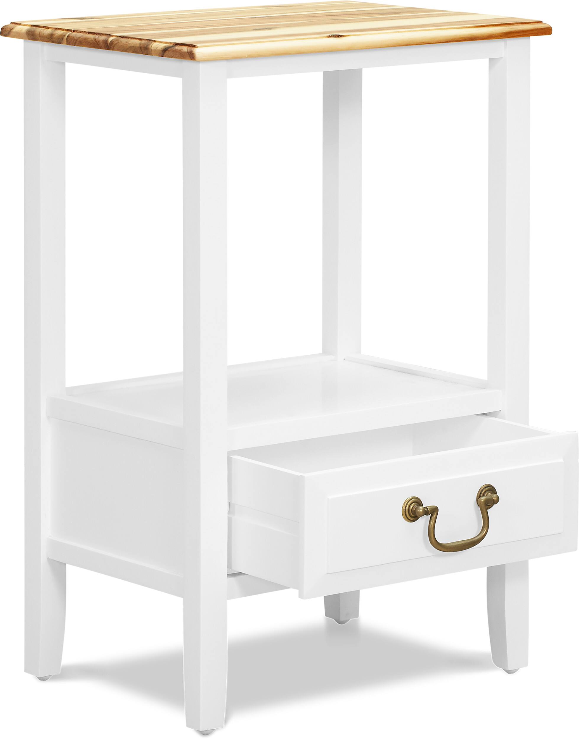 Alt View 18. Click Decor - Harris End Table - White.