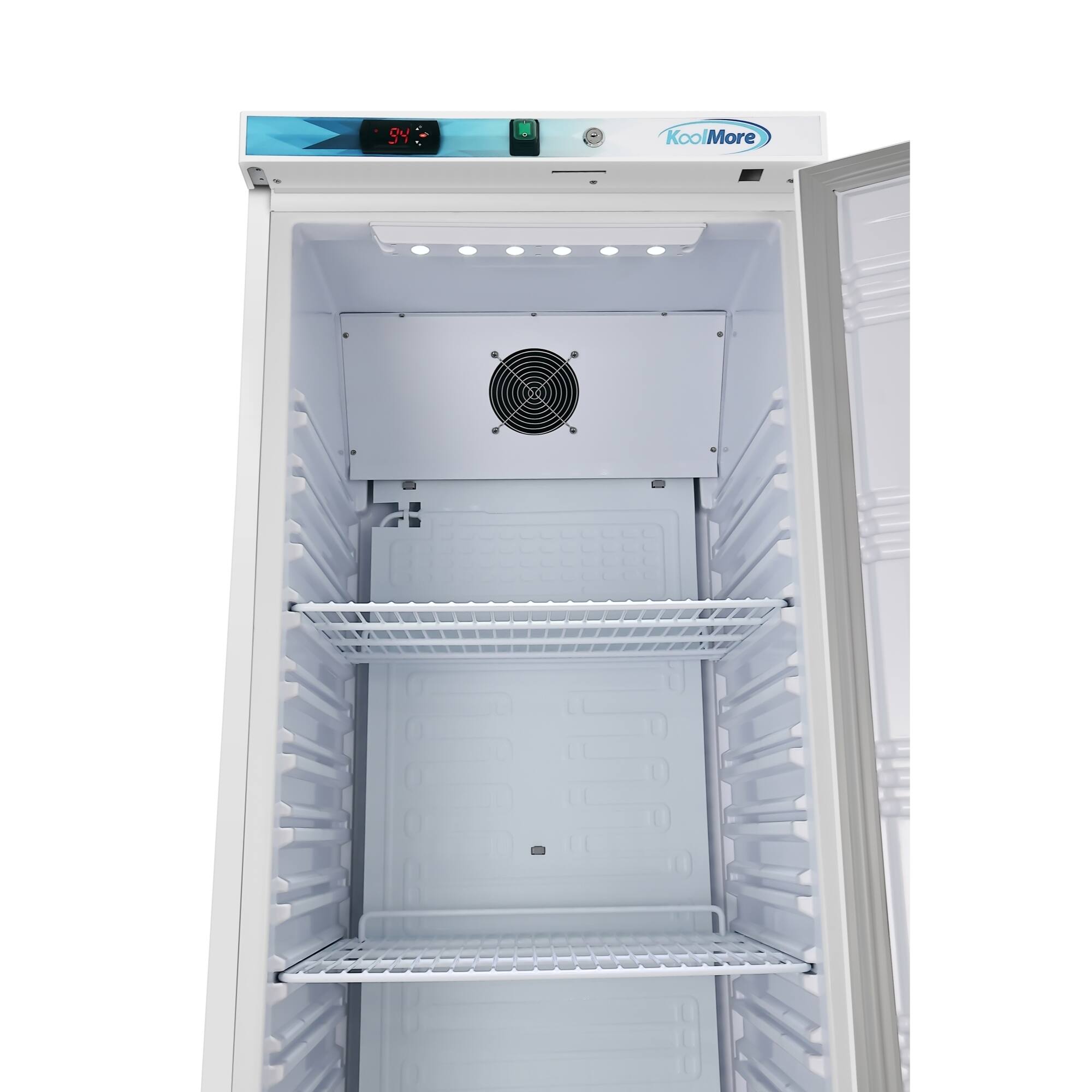 Alt View 1. Koolmore - 12 Cu. ft. Commercial Reach in Refrigerator in White - Manual Defrost - White.