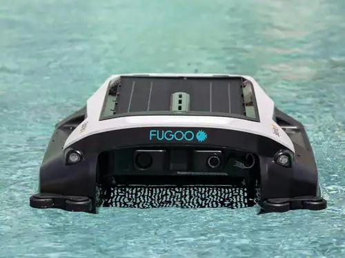 Front. Fugoo - Solar Powered Cordless Pool Vacuum Cleaner with Smart App Control.