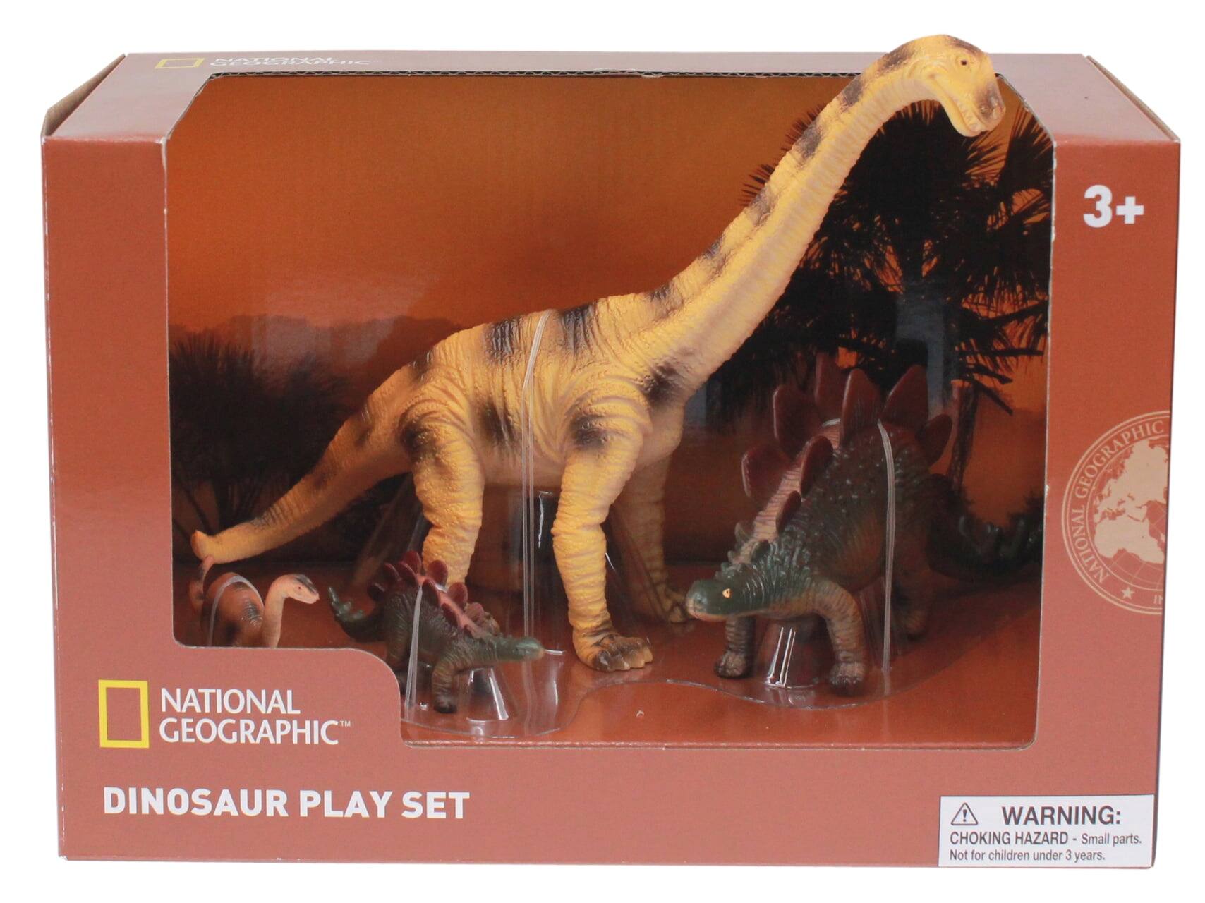 National Geographic 4 Dinosaur Figurines Nat Geo