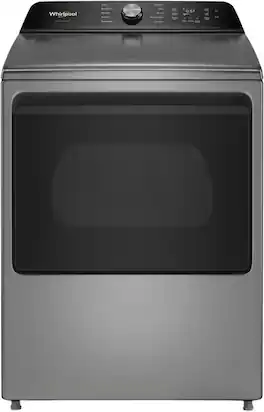 Whirlpool - 7.5 cu. ft. Smart Electric Top Load Dryer with Steam Iron and AI Dry - Radiant Silver