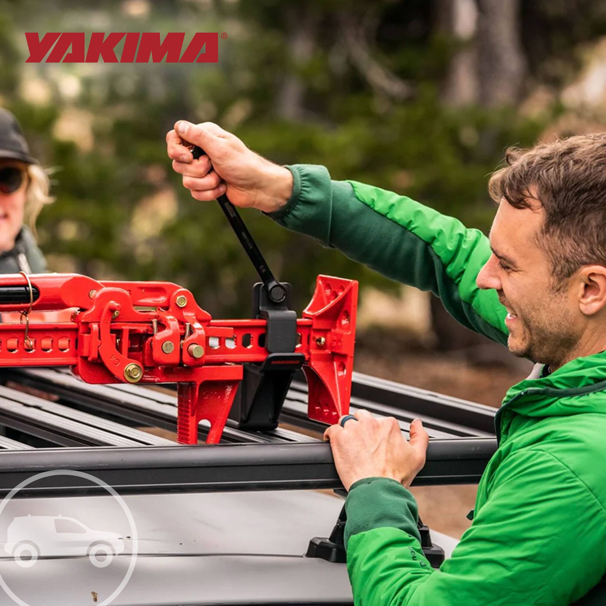 Alt View 5. Yakima - YAKIMA High Lift Jack Holder LockNLoad Roof Rack Platform Accessories, Black - Black.