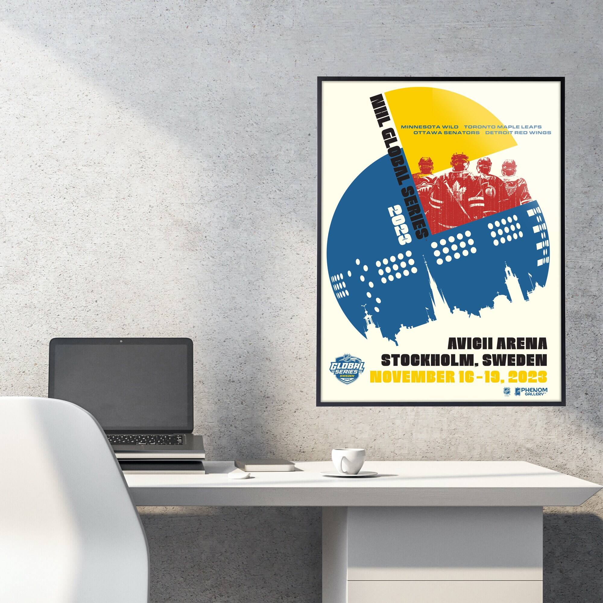 NHL GLOBAL SERIES  
MINNESOTA WILD  
TORONTO MAPLE LEAFS  
OTTAWA SENATORS  
DETROIT RED WINGS  

AVICII ARENA  
STOCKHOLM, SWEDEN  
NOVEMBER 16-19, 2023  

GLOBAL SERIES  
PHENOM