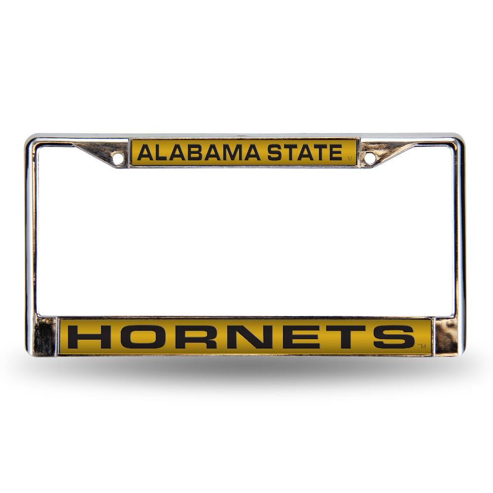 Rico Industries - Alabama State Hornets Chrome Metal Laser Cut License Plate Frame - Multi