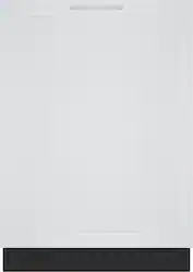 Bosch - 100 Series 24" Top Control Smart Built-in Stainless Steel Tub Dishwasher with PrecisionWash, 48 dBA - Custom Panel Ready - Front_Zoom