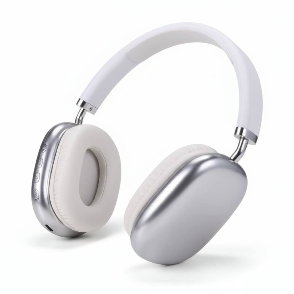Angle. 3P Experts - Cushioned Wireless Headphones - White.