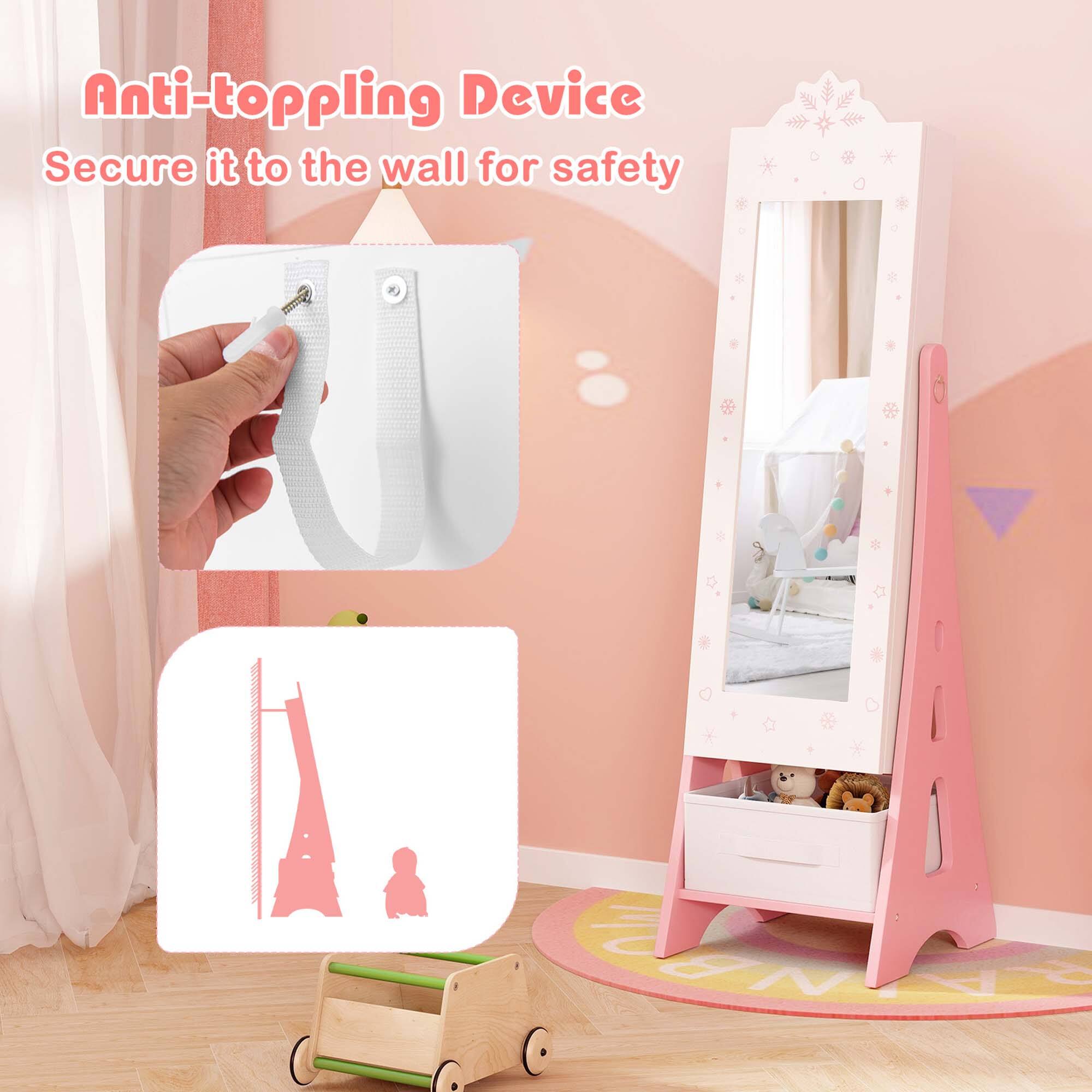 Anti-toppling Device  
Secure it to the wall for safety