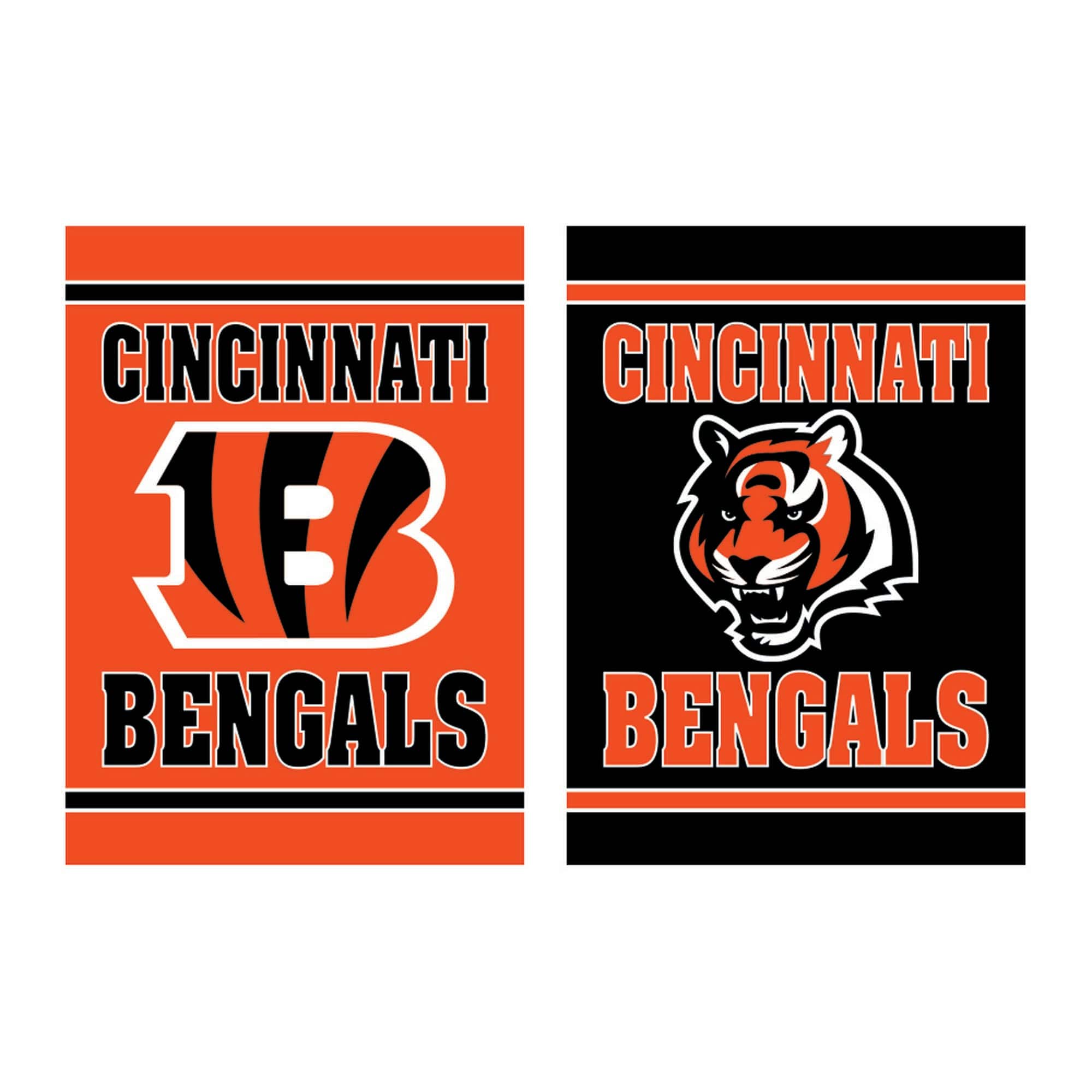 Evergreen Enterprises - Cincinnati Bengals 12.5" x 18" Double-Sided Embossed Suede Garden Flag - Multicolor