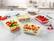 Angle. Zulay Kitchen - Zulay Kitchen 5 Pack Airtight Premium Borosilicate Glass Food Storage Containers with Lids - Gray.