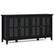 Front. Simpli Home - Artisan Wide 4 Door Storage Cabinet - Black.