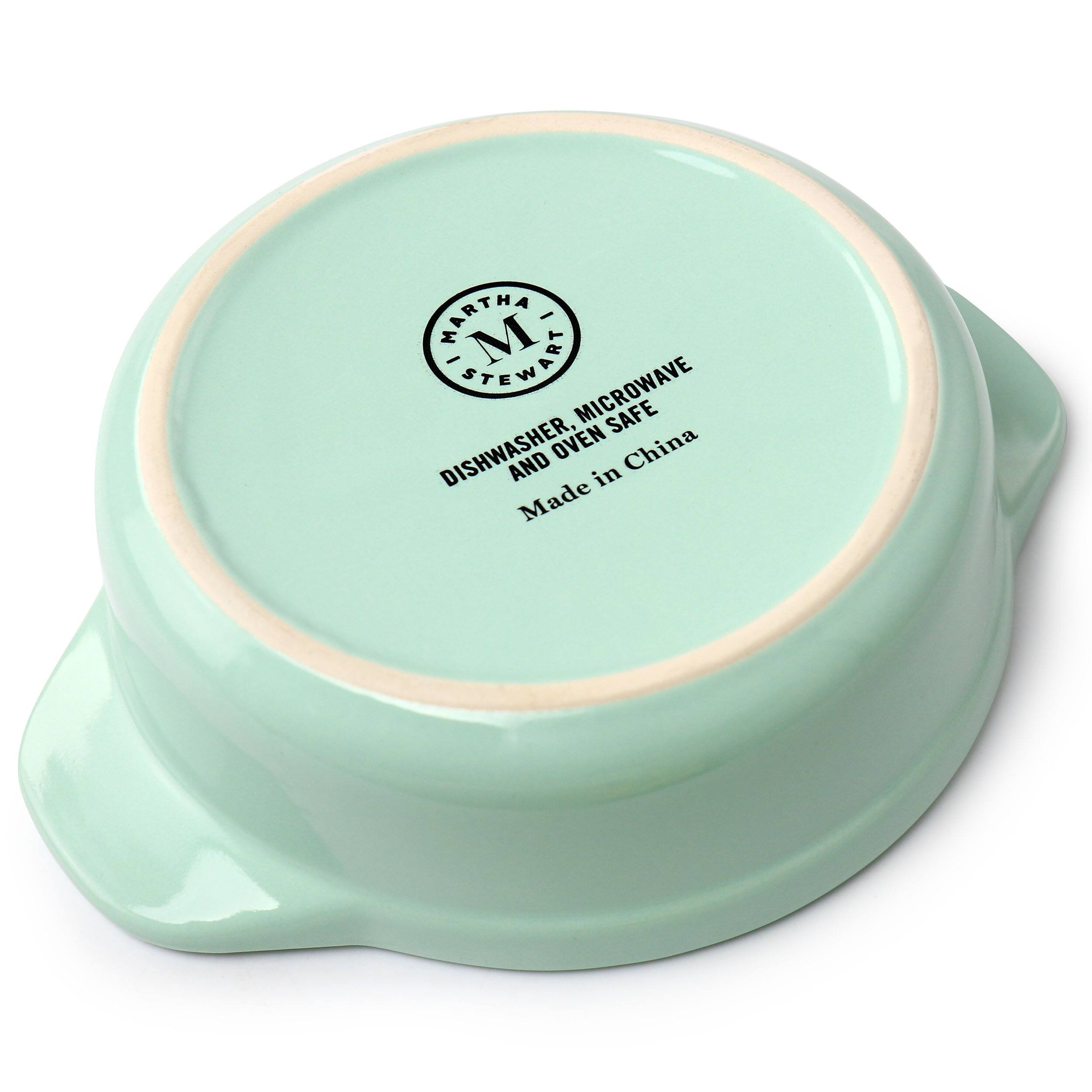 Martha Stewart Art Stew Microwave Safe Dishwasher, Oven and China Made in China.