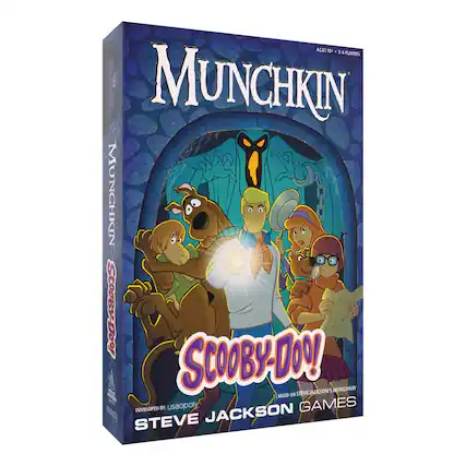 AGES 10+ 3-6 PLAYERS
MUNCHKIN
SCOOBY-DOO!
BASED ON STEVE JACKSON'S MUNCHKIN
DEVELOPED BY USAOPOLY
STEVE JACKSON GAMES