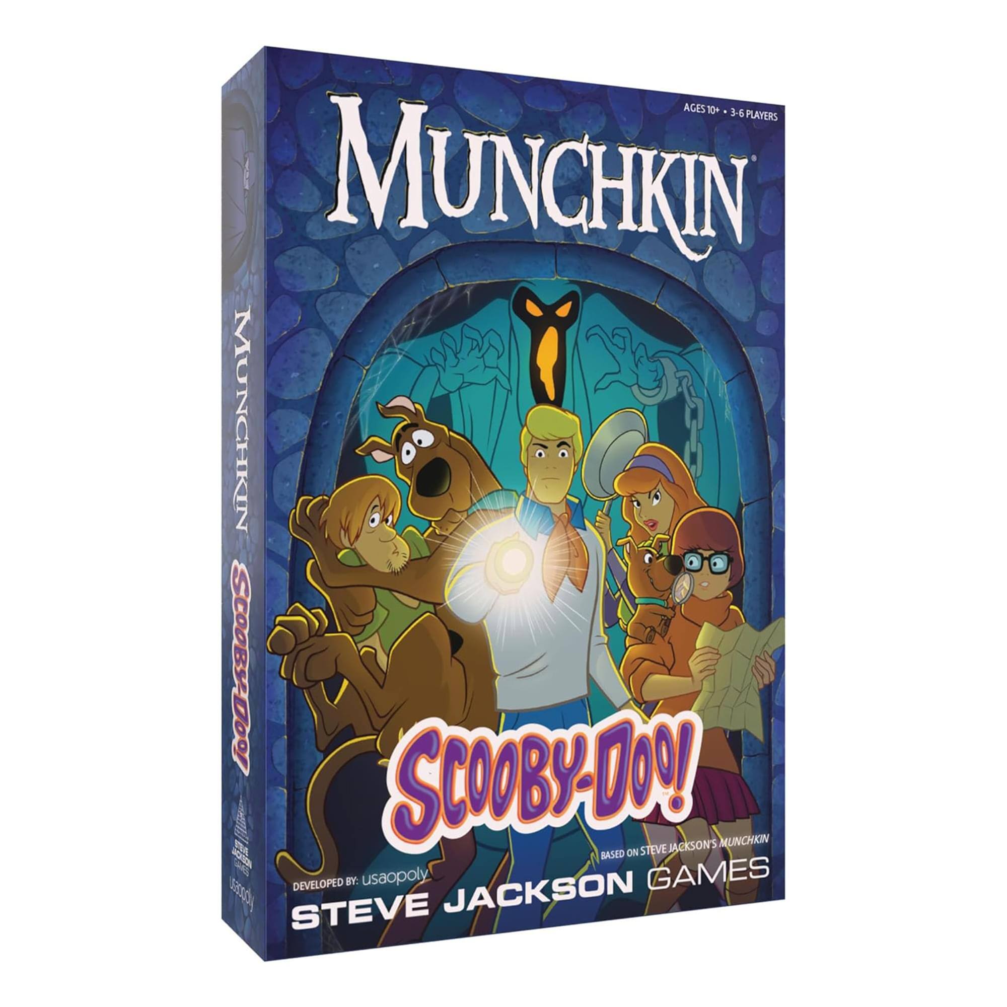 AGES 10+ 3-6 PLAYERS  
MUNCHKIN  
SCOOBY-DOO!  
BASED ON STEVE JACKSON'S MUNCHKIN  
DEVELOPED BY USAOPOLY  
STEVE JACKSON GAMES