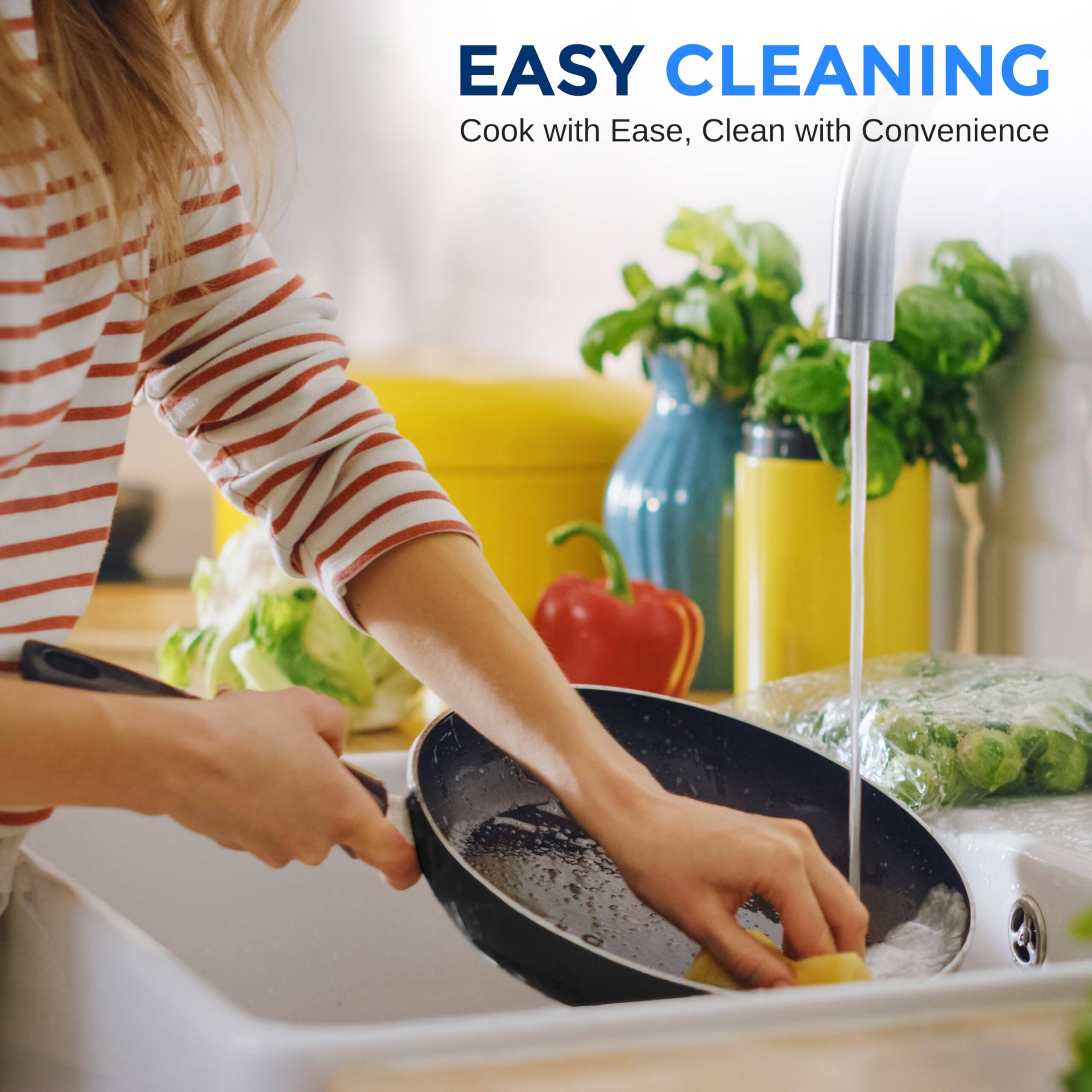 EASY CLEANING
Cook with Ease, Clean with Convenience