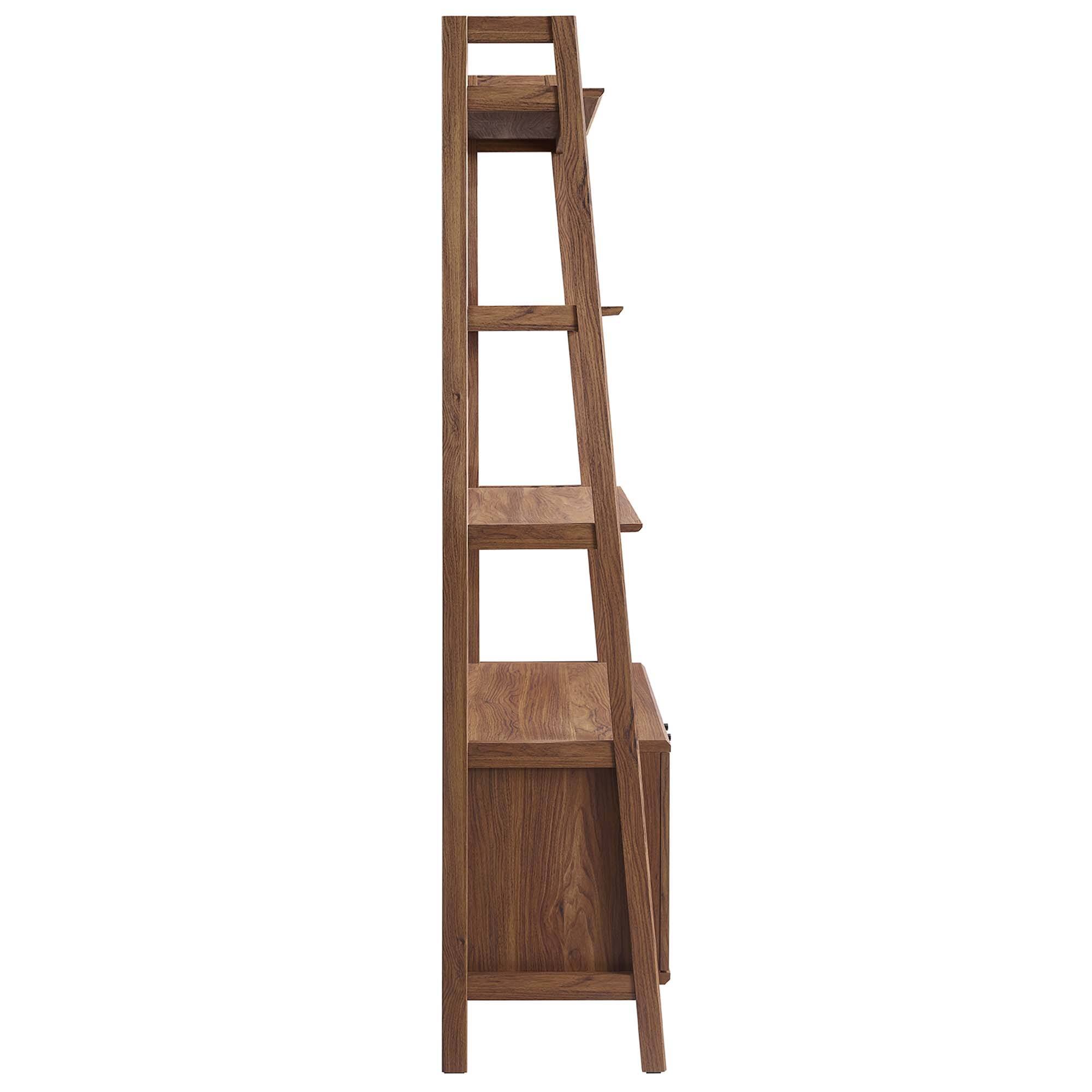 Alt View 1. Modway - Bixby 33" Bookshelf by Modway - Walnut.