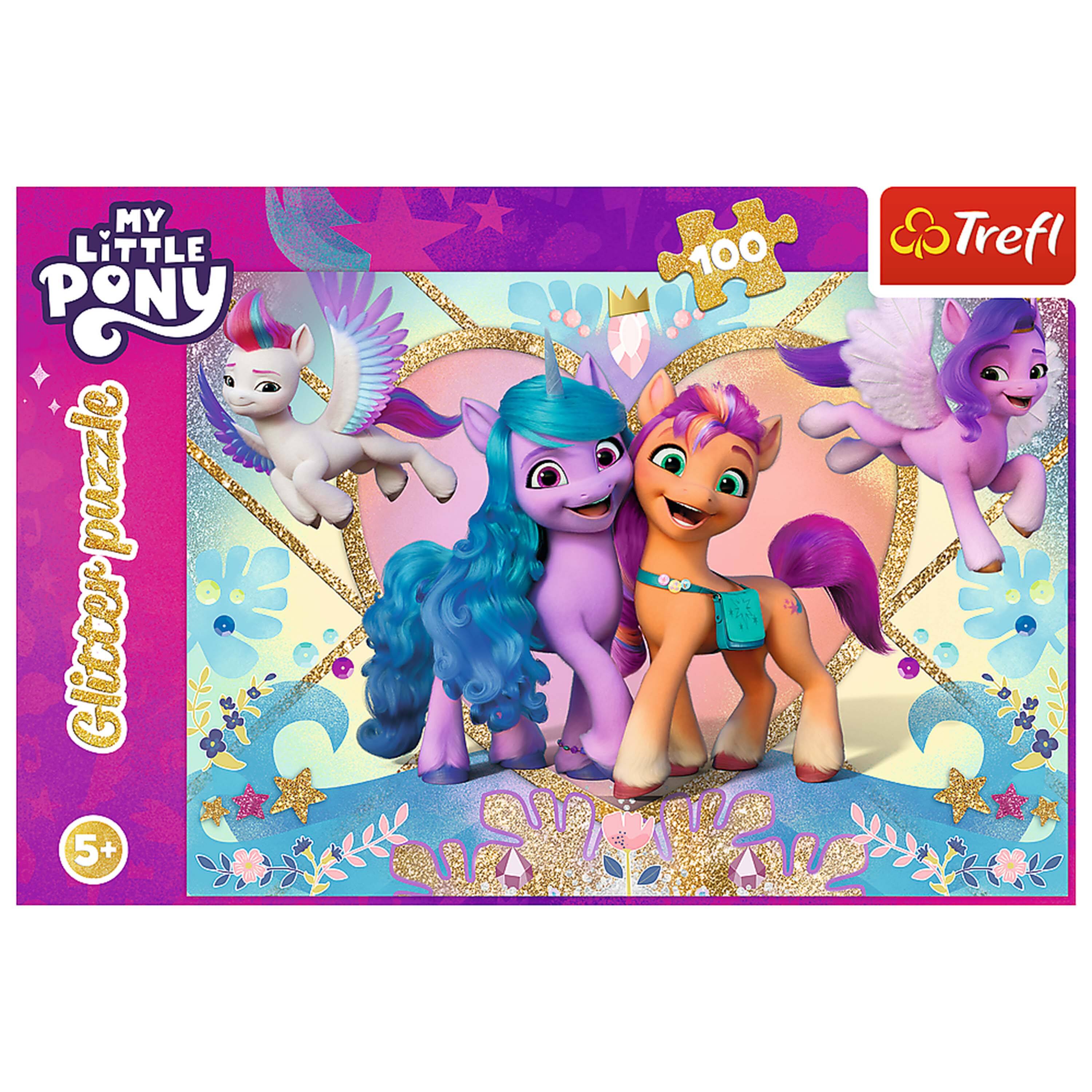 MY LITTLE PONY  
Glitter puzzle  
5+  
100  
Trefl