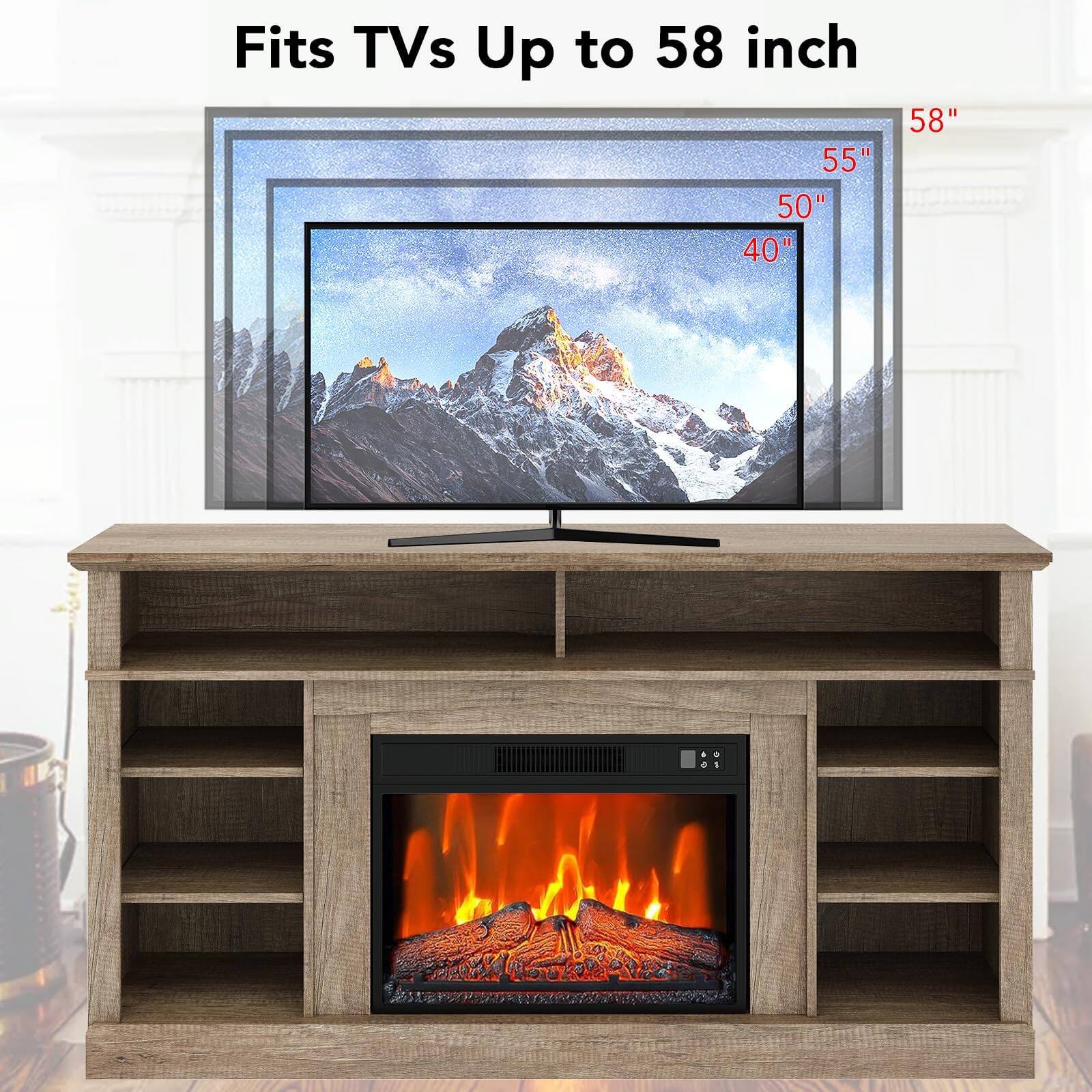 Fits TVs Up to 58 inch

58"
55"
50"
40"