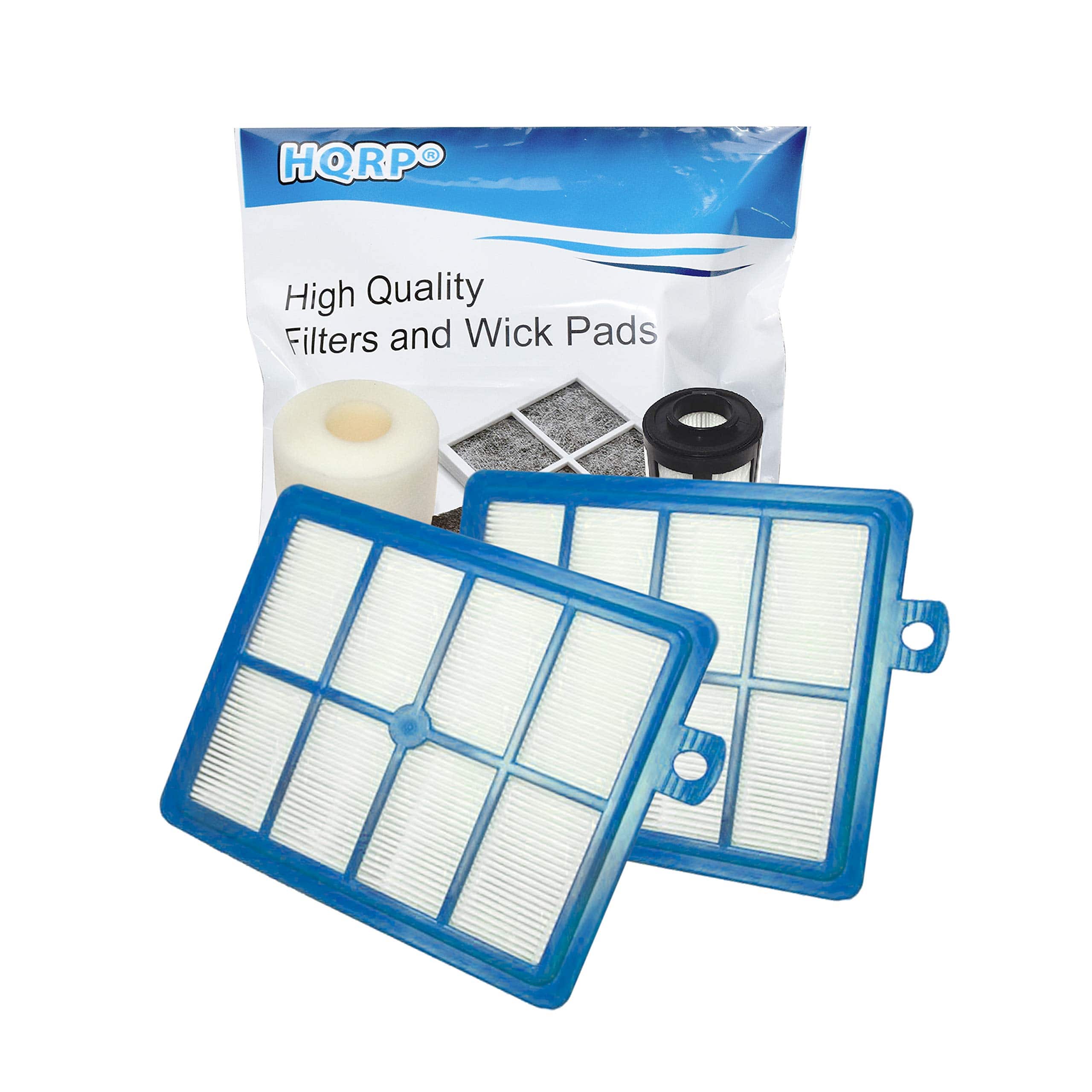 HQRP - 2-Pack HEPA Vacuum Filter Replacement for Electrolux EL012B EL012W EL020 S-Filter, Harmony, Oxygen, Aptitude Vacs