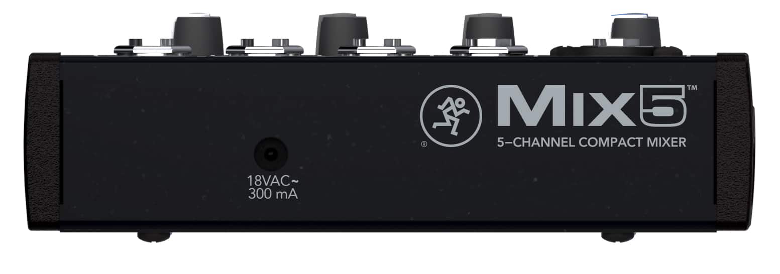 Alt View 11. Mackie - Mix5 Compact Mixer - Black.