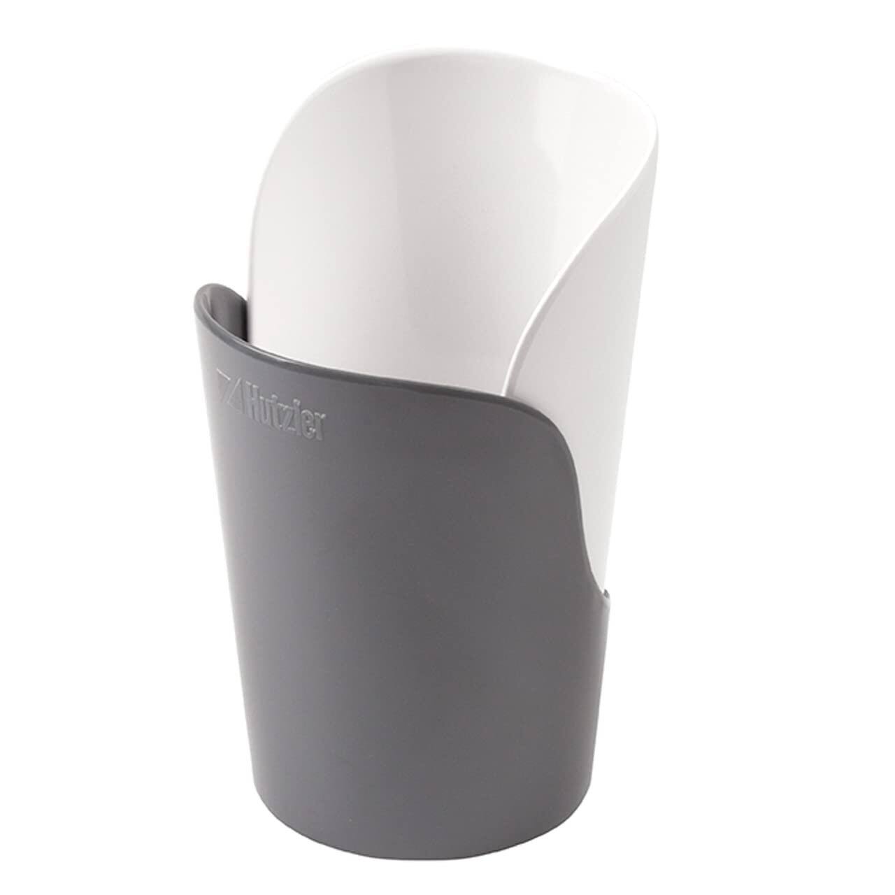 Back. Hutzler - 6-piece Melamine Cooking Utensils Set and Storage Crock - Gray - Gray.