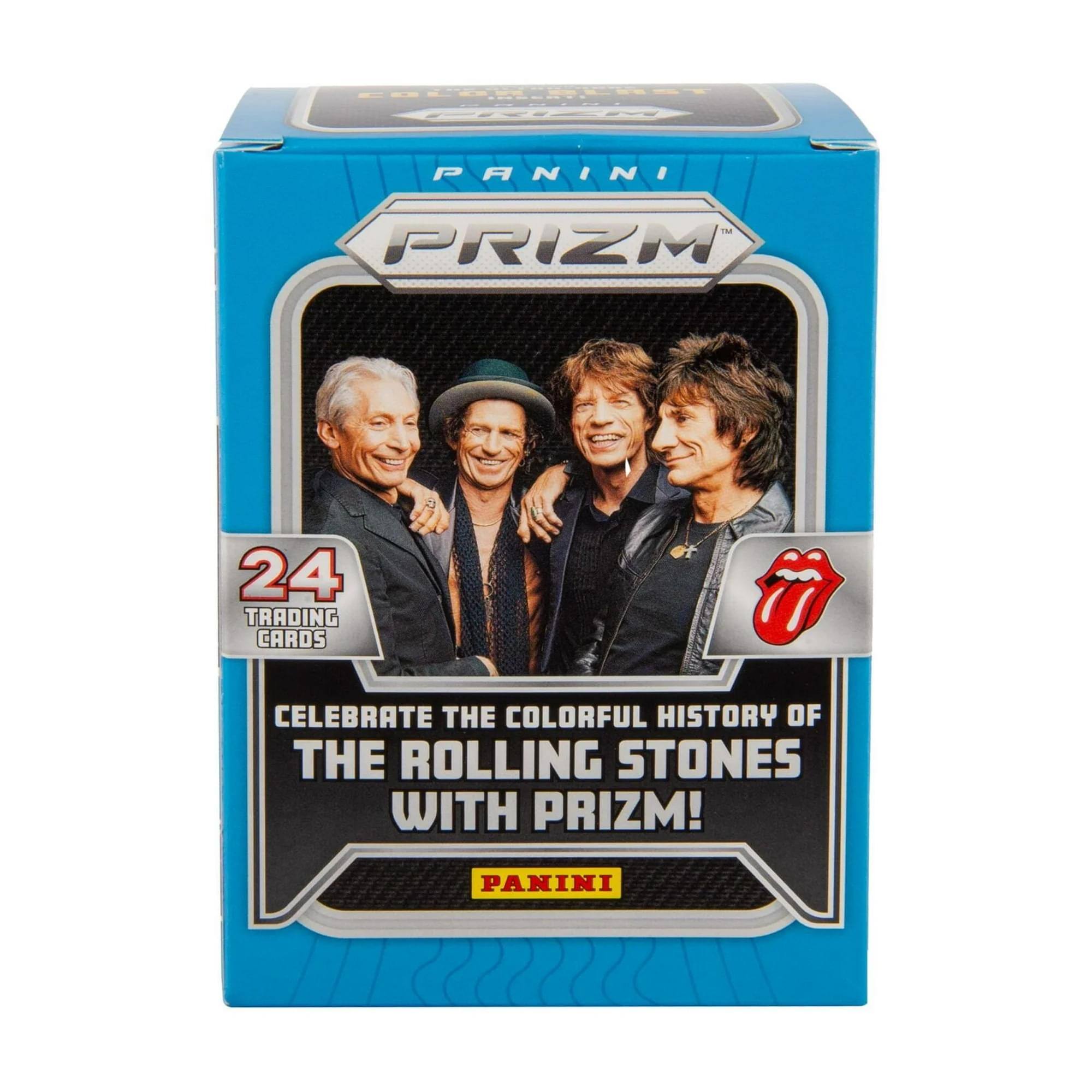 FOLN ---  PANINI A M PRIZM 24 TRADING CARDS " CELEBRATE THE COLORFUL HISTORY OF THE ROLLING STONES WITH PRIZM! PANINI