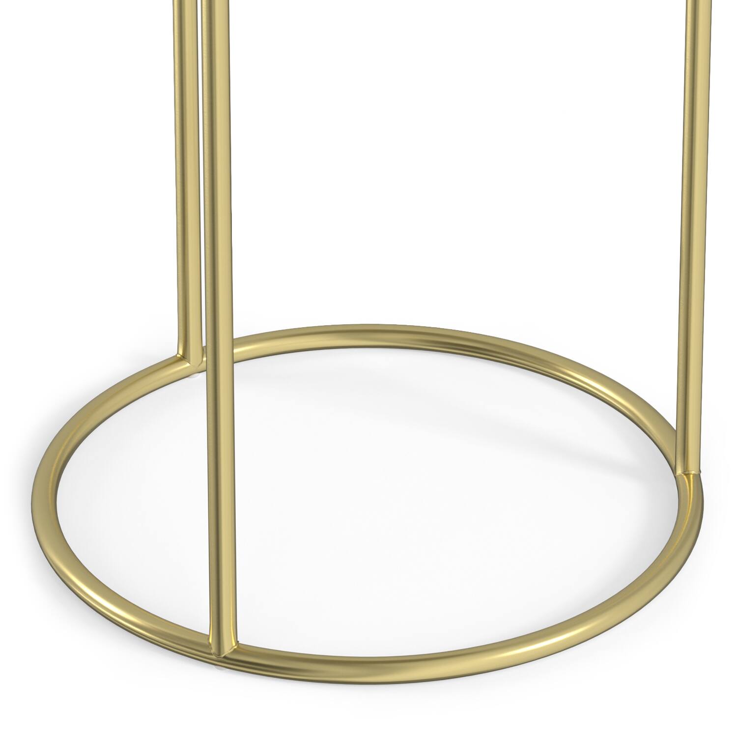 Alt View 6. Simpli Home - Ashley Modern Contemporary 16 inch Wide Metal 2 Pc Nesting Table in Gold , Fully Assembled - Gold.