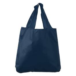 Unique Bargains - 13x15.4inch Washable Shopping Bags with Handles and Reusable Foldable Grocery Tote Bag for Storage Travel Size S - Navy Blue