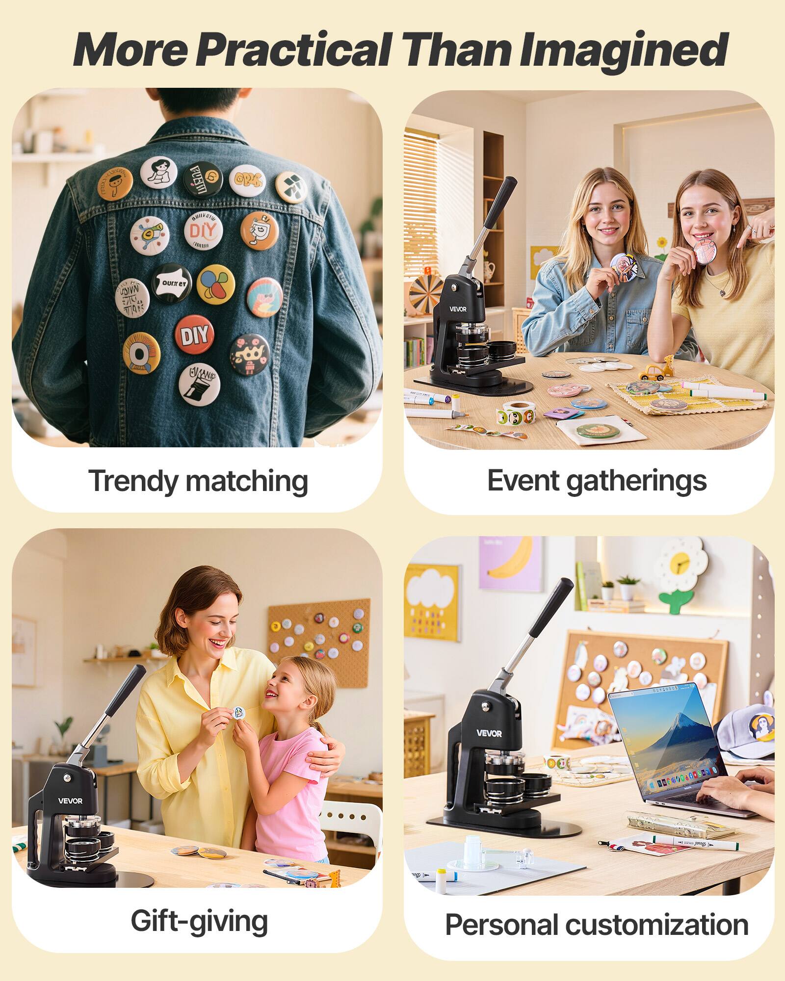 More Practical Than Imagined

- Trendy matching
- Event gatherings
- Gift-giving
- Personal customization