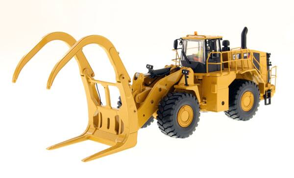 Alt View 1. Diecast Masters - CAT Caterpillar 988K Wheel Loader with Grapple with Operator "High Line Series" 1/50 Diecast Model by Diecast Masters.