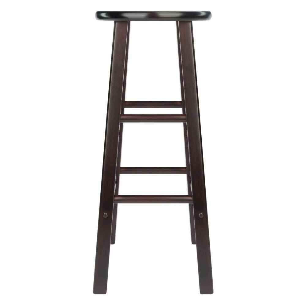 Alt View 1. FurniFact - 2-Piece Bar Stool Set - Espresso.