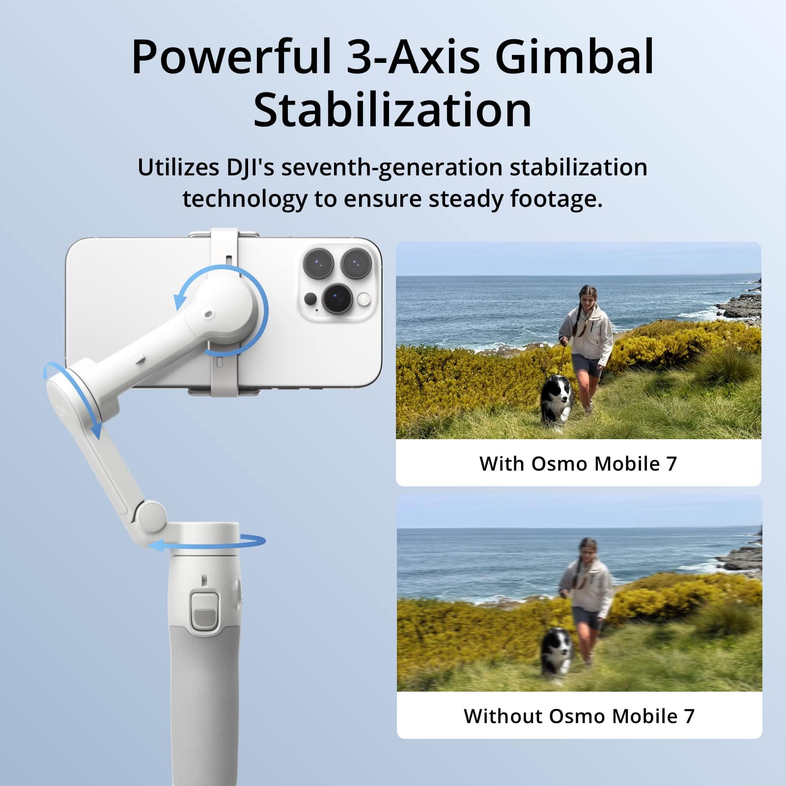 DJI Osmo Mobile 7 3 Axis Phone Gimbal Stabilizer for iPhone