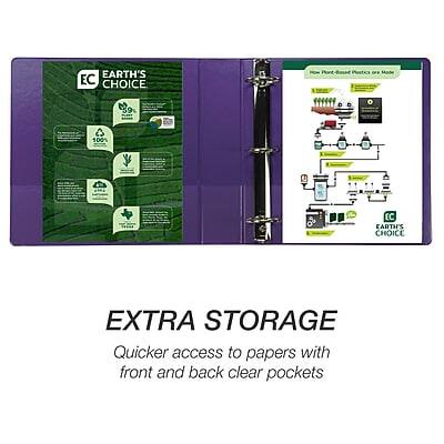 **EARTH'S CHOICE**

**EC**

**100% EC**

**EARTH'S CHOICE EXTRA STORAGE**

**Quicker access to papers with front and back clear pockets**

**EARTH'S CHOICE**

**EC**

**EARTH'S CHOICE SUPPLIES**