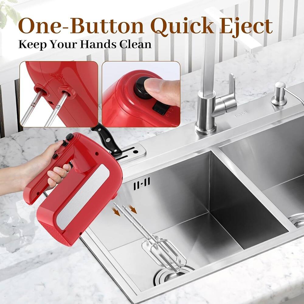 One-Button Quick Eject  
Keep Your Hands Clean