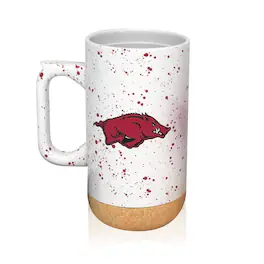Indigo Falls - Arkansas Razorbacks 18oz. Speckle Cork Mug - Cream