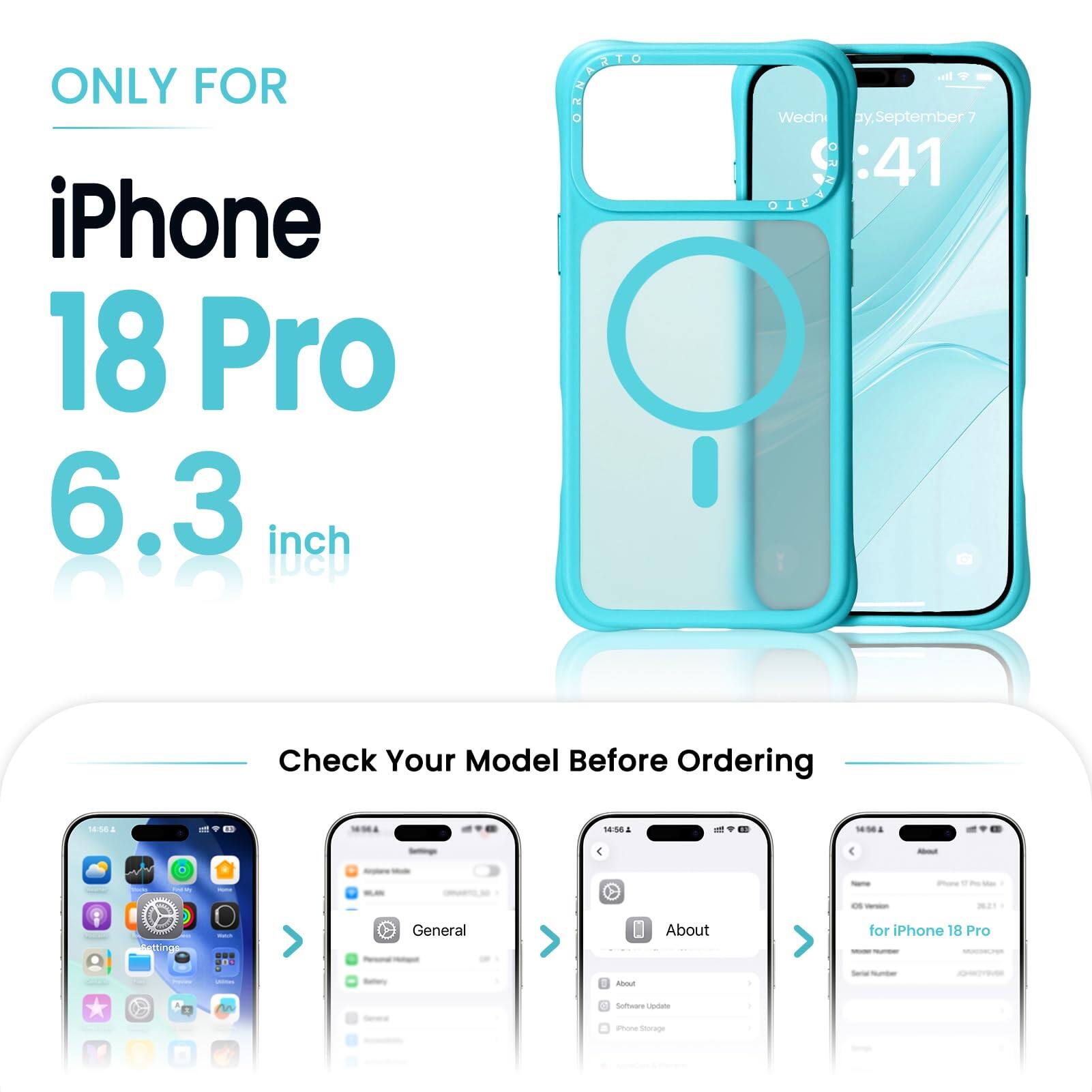ONLY FOR iPhone 18 Pro 6.3 inch

Check Your Model Before Ordering

About
Software Update
iPhone Storage