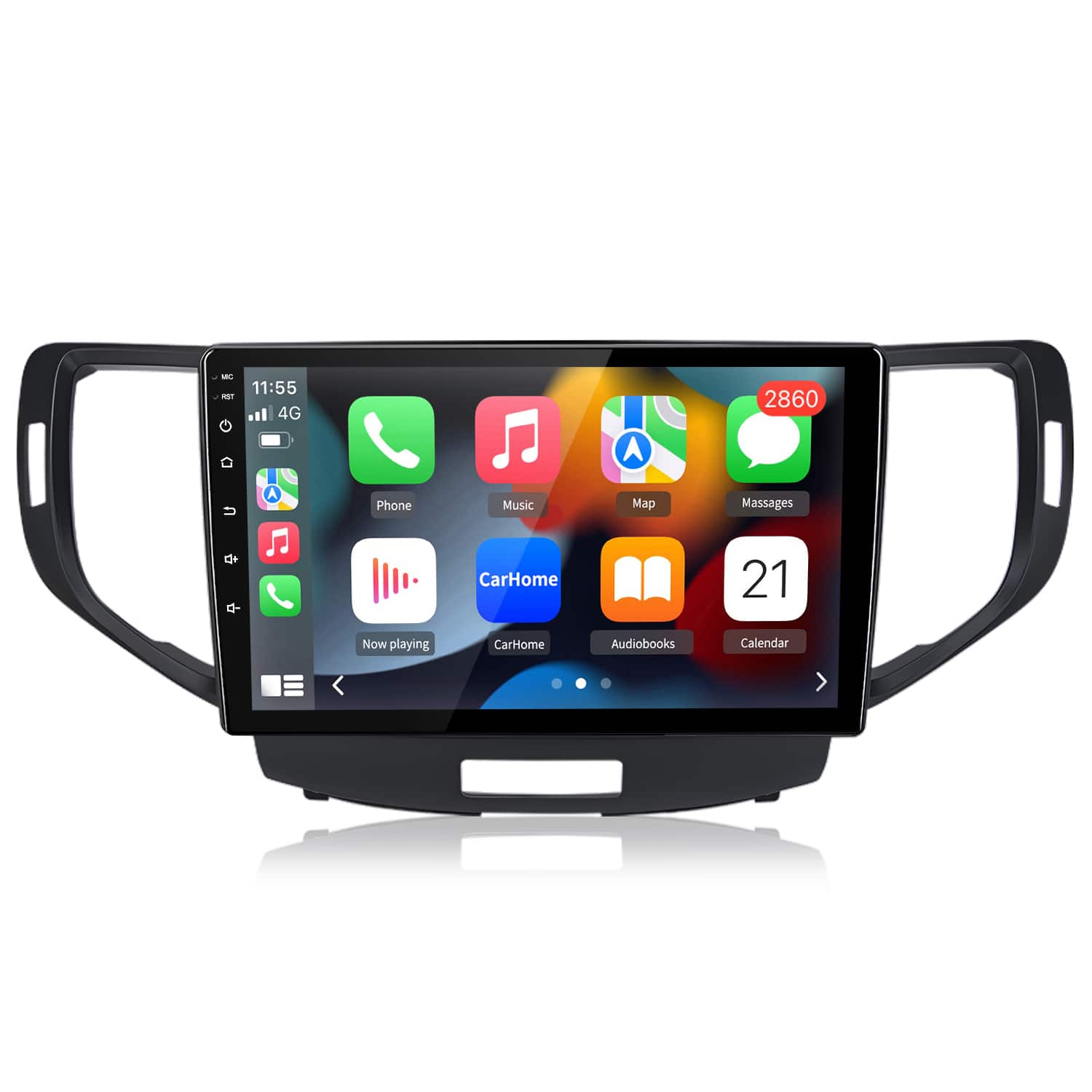 Junsun - 4+64GB Android 15 Carplay For Honda Accord 8 Spirior 2008-2013 Car Stereo Radio GPS Navi RDS WIFI SWC FM BT - Black